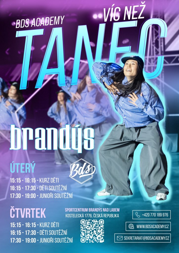 BDS Academy Brandýs nad Labem – street dance kurzy pro děti, juniory a dospělé, rozvrh hodin